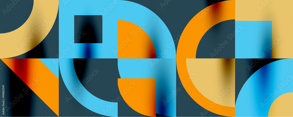 Neo memphis geometric pattern with circles, squares. Pop art abstract background for covers, banners, flyers and posters and other templates Neo memphis geometric pattern with circles, squares. Pop art abstract background for covers, banners, flyers and posters and other templates