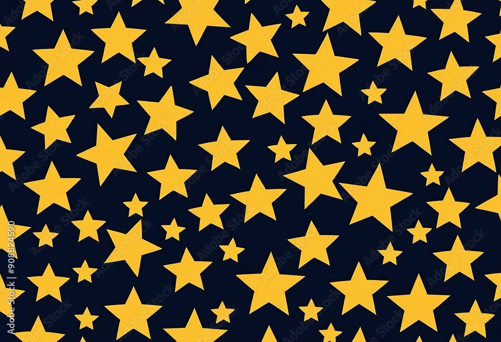 Gold Star Seamless Pattern: Geometric Background, Vector Icons in Modern Flat Style for Graphic Design Gold Star Seamless Pattern: Geometric Background, Vector Icons in Modern Flat Style for Graphic Design