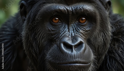 Close-Up of Majestic Gorilla