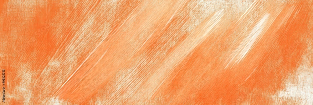 Obraz premium Abstract Orange and White Brushstrokes