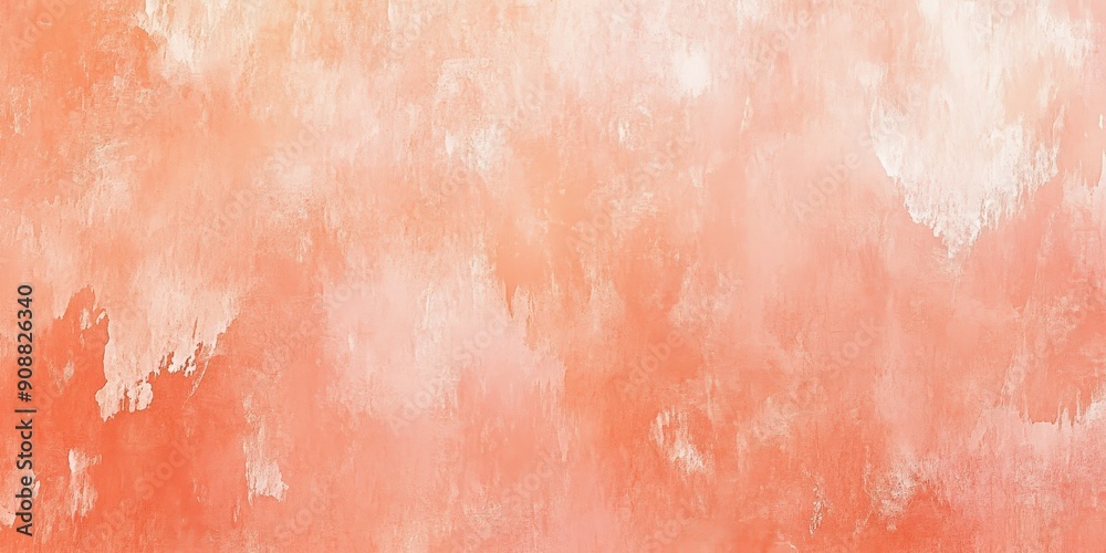 Fototapeta premium Abstract Peach and White Watercolor Background