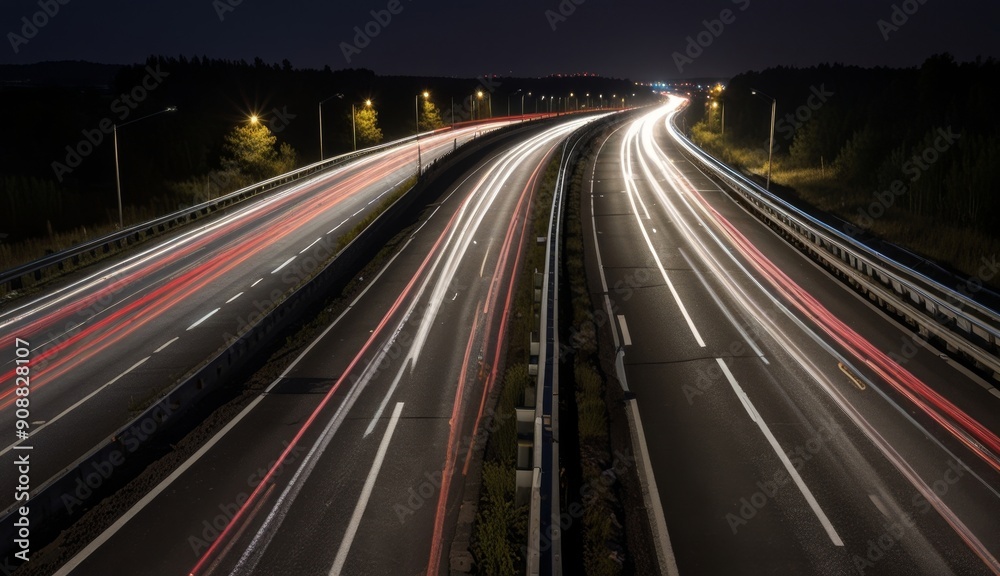 Night Highway Long Exposure Photography Night Highway Long Exposure Photography