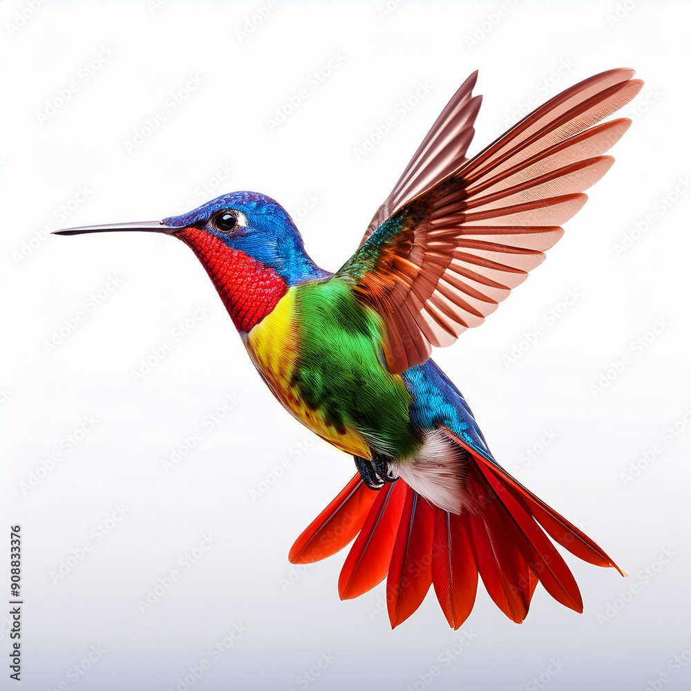 Obraz premium oiseau, animal, colibri, nature, faune, bec, sirop, vert, coloré, bleu, branchages, empennage, tropical, sauvage, rouge, ailes, arbre, beau, oiseau, couleur, isolé, aviaire