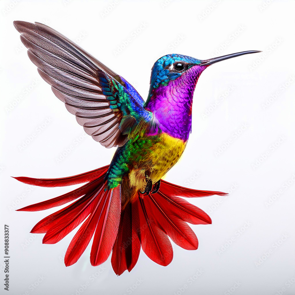 Obraz premium oiseau, animal, colibri, nature, faune, bec, sirop, vert, coloré, bleu, branchages, empennage, tropical, sauvage, rouge, ailes, arbre, beau, oiseau, couleur, isolé, aviaire