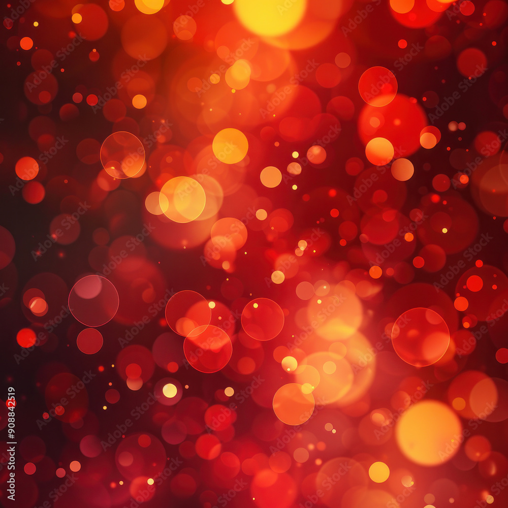 This image features a red and orange holiday bokeh, creating an abstract Christmas background with festive lights and celebration. AI generative This image features a red and orange holiday bokeh, creating an abstract Christmas background with festive lights and celebration. AI generative