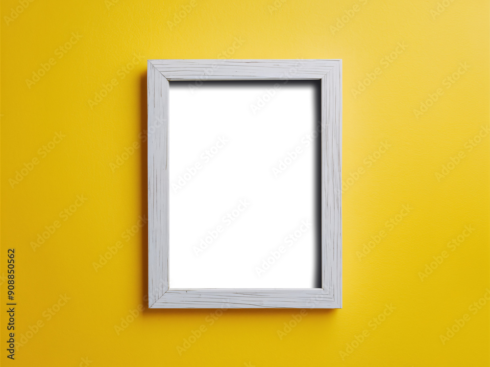 isolated photo frame against yellow background isolated photo frame against yellow background