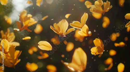 yellow flower petals photo