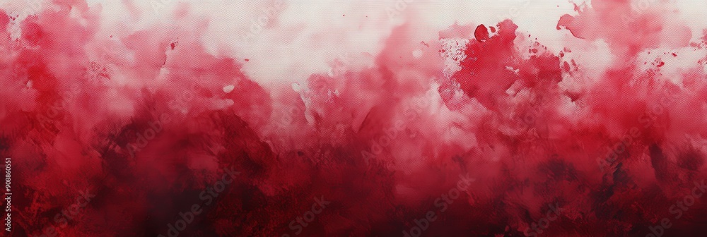 Abstract Watercolor Red and White Abstract Watercolor Red and White