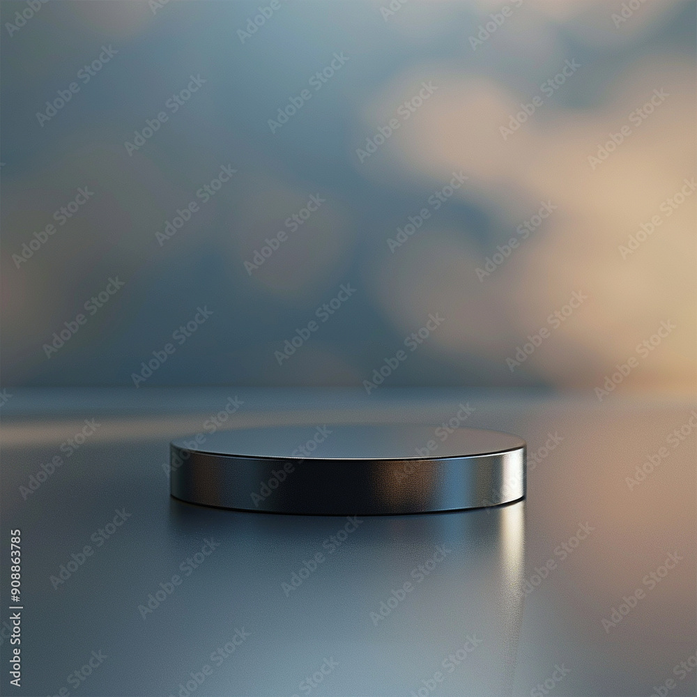 interior of a modern house with close up product display podium interior of a modern house with close up product display podium