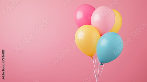 helium balloon with copy space for text