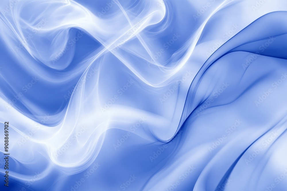 Abstract Blue and White Smoke Design Abstract Blue and White Smoke Design