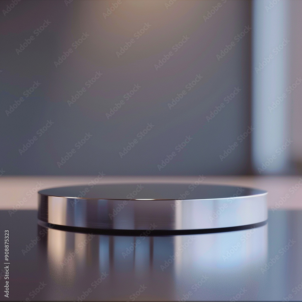 interior of a modern house with close up product display podium interior of a modern house with close up product display podium
