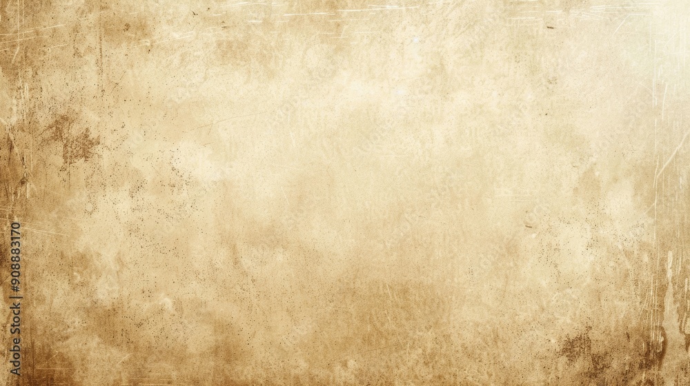 Naklejka premium Old paper background, brown, beige texture, elegant, organic, neutral, retro, white old paper background, tan, light wall, sepia wallpaper, grunge, warm pastel, canvas