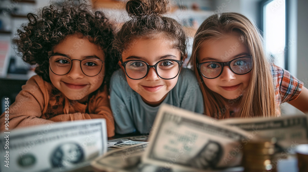Kids learning about financial aid for college. Kids learning about financial aid for college.