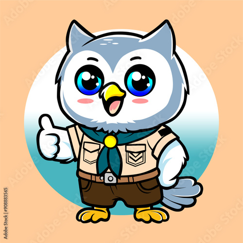 MASKOT BURUNG HANTU PRAMUKA 7...
