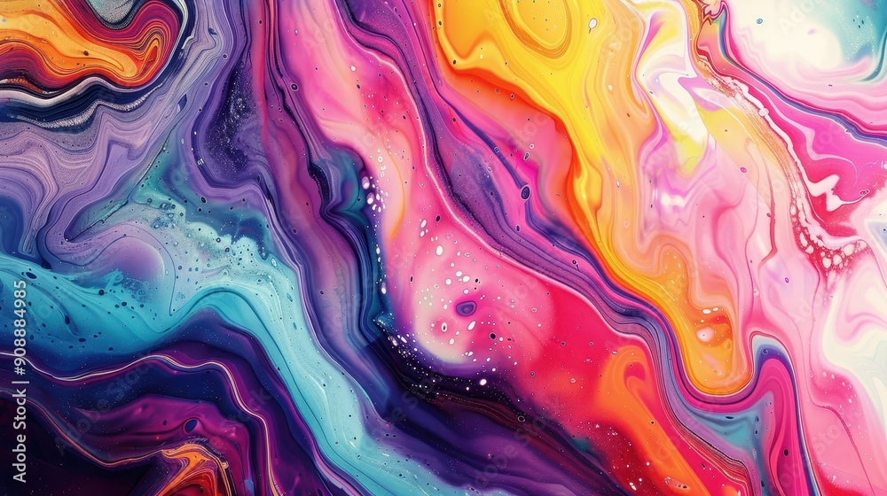 Vibrant Abstract Art: Fluid Lines and Intricate Shapes Vibrant Abstract Art: Fluid Lines and Intricate Shapes