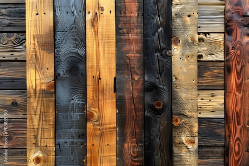 Rustic Wooden Plank Background - Textured Wooden Panels for Wall Decor and Design