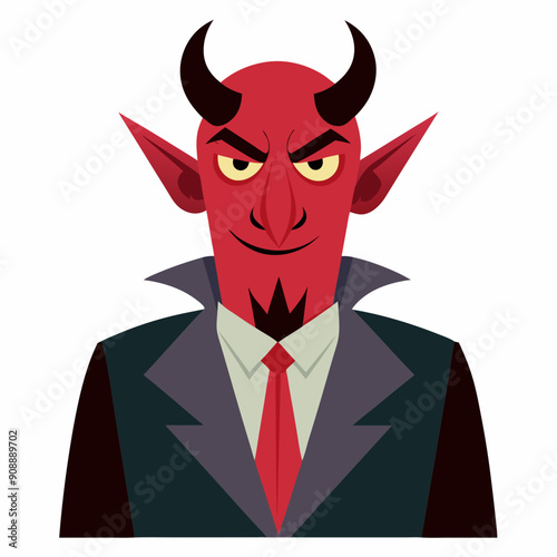 devil with horns vector svg
