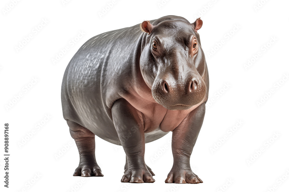 Hippopotamus wildlife isolated on transparent background. Hippopotamus wildlife isolated on transparent background.