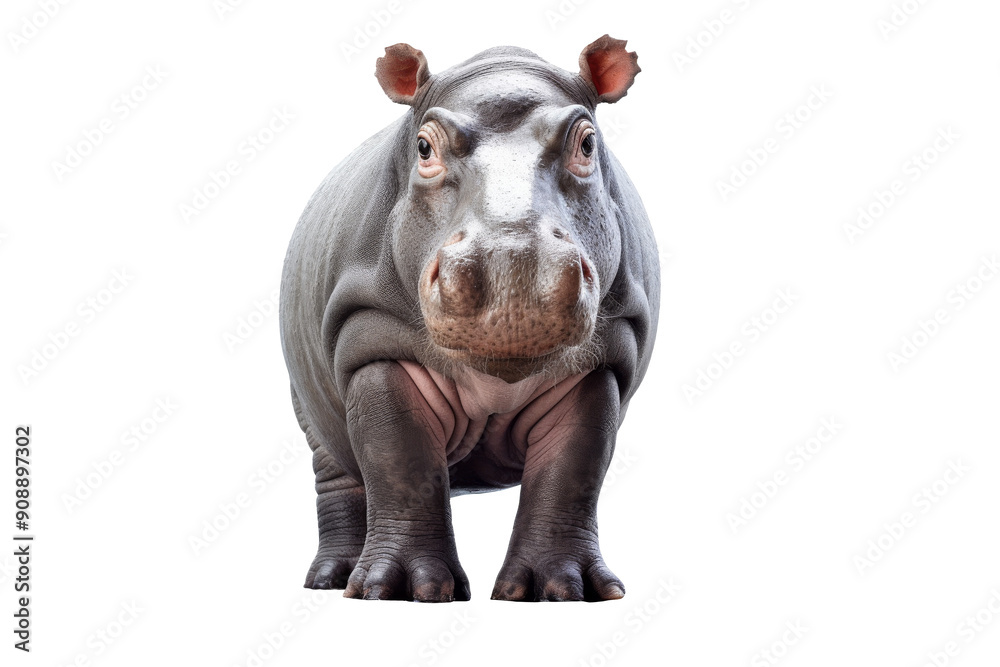 Hippopotamus wildlife isolated on transparent background. Hippopotamus wildlife isolated on transparent background.