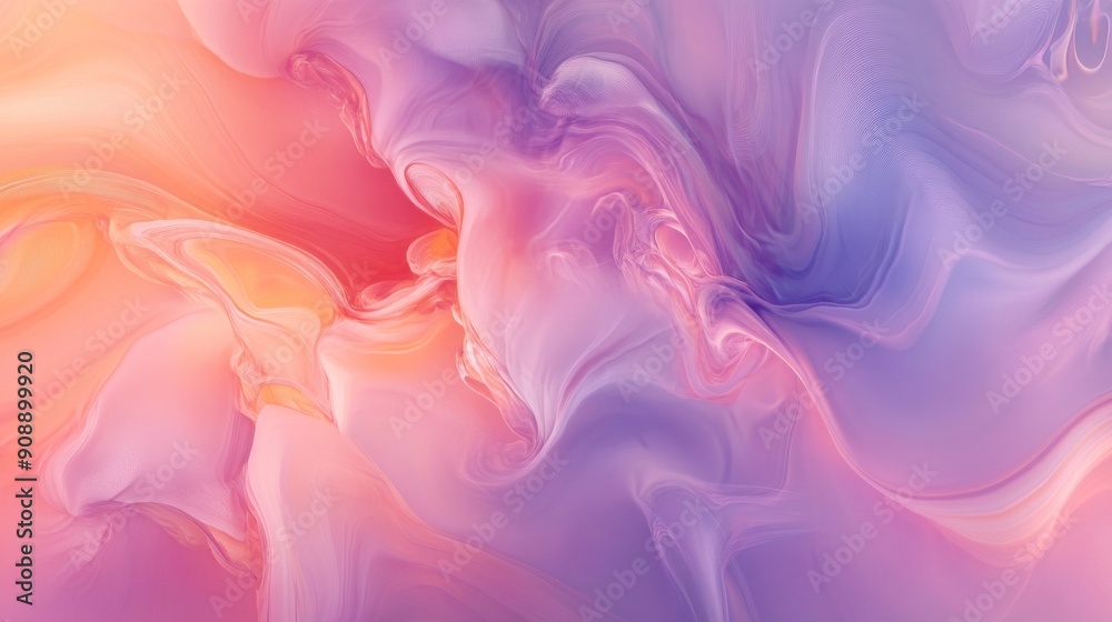 Abstract Swirling Pattern in Pastel Pink, Orange, and Purple Hues Abstract Swirling Pattern in Pastel Pink, Orange, and Purple Hues