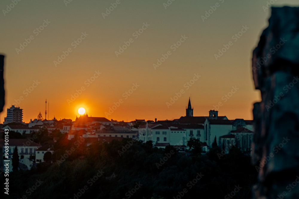 Fototapeta premium Por do Sol Santarém Portugal