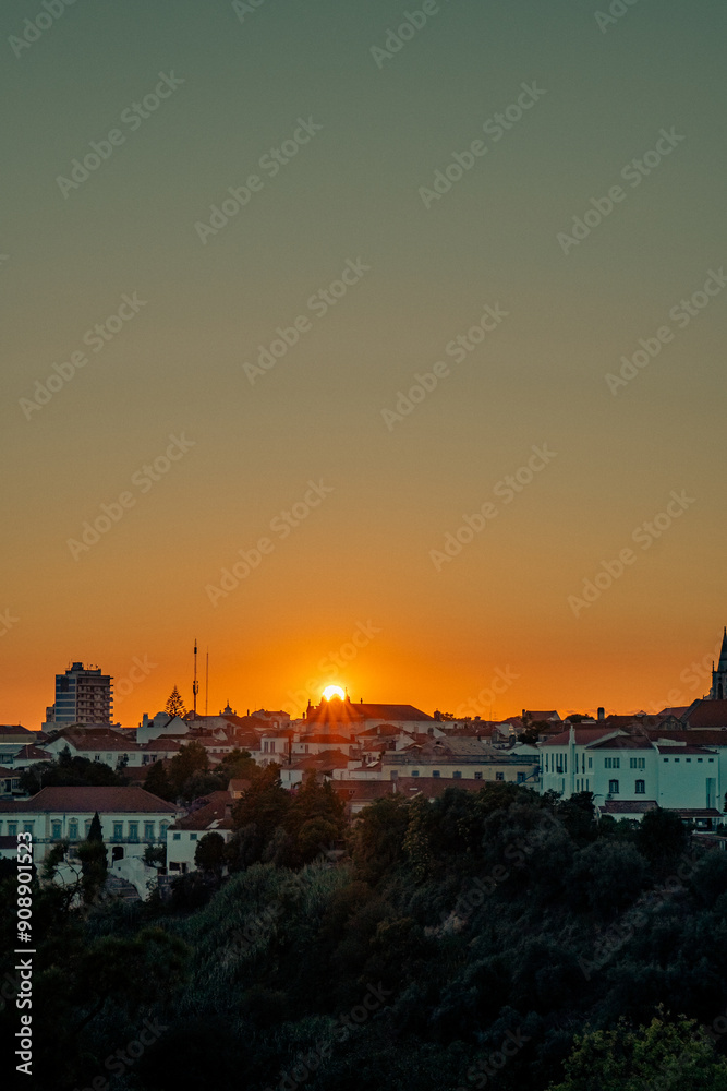 Fototapeta premium Por do Sol Santarém Portugal