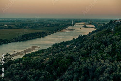Rio Tejo em Santarém Portugal 
