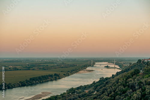Rio Tejo em Santarém Portugal 