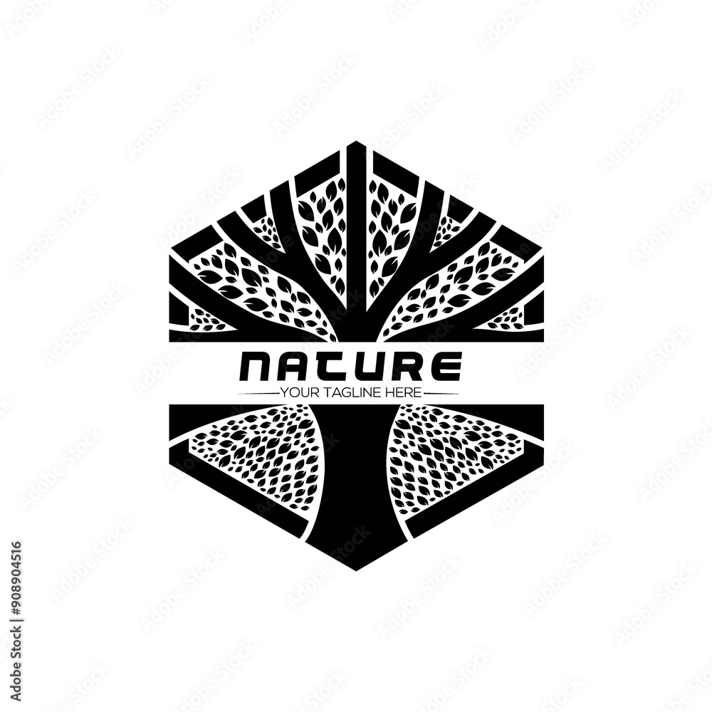 Luxury garden nature logo design. Garden nature logo template. Vector illustration. Luxury garden nature logo design. Garden nature logo template. Vector illustration.