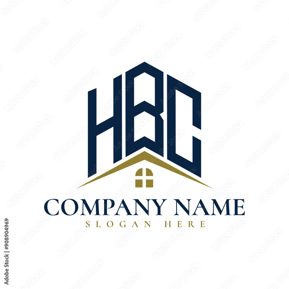 Fototapeta premium HBC Real Estate - Logo Design