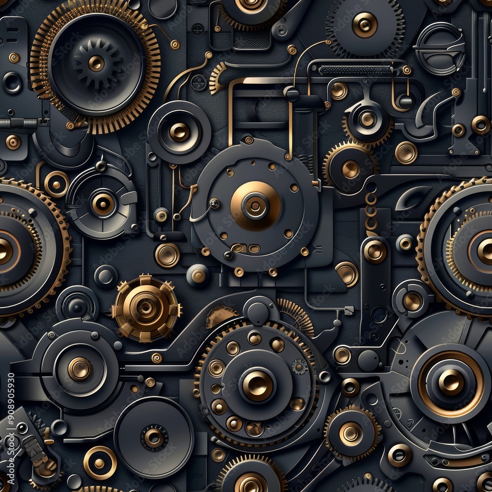 Technology seamless pattern. Technology seamless pattern.