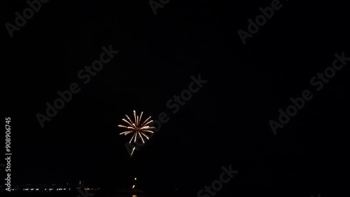 打ち上げ花火・花火大会イメージ（音声あり）