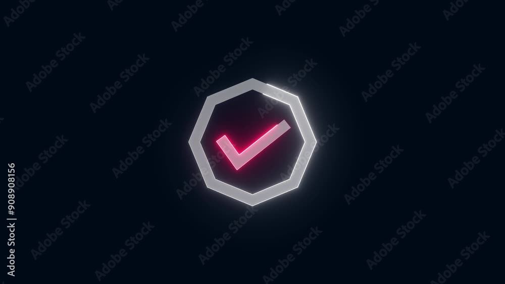 Correct check mark symbol. Yes sign. Correct vote icon.