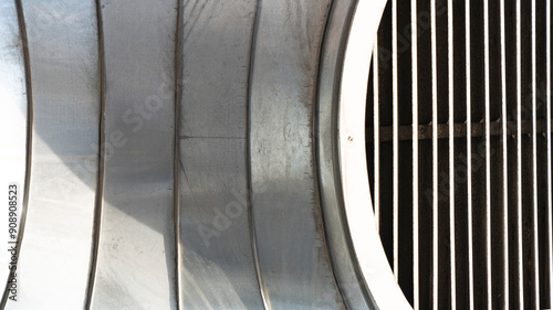 Tableau sur toile Air Ducts pipe. Flexible duct pipe