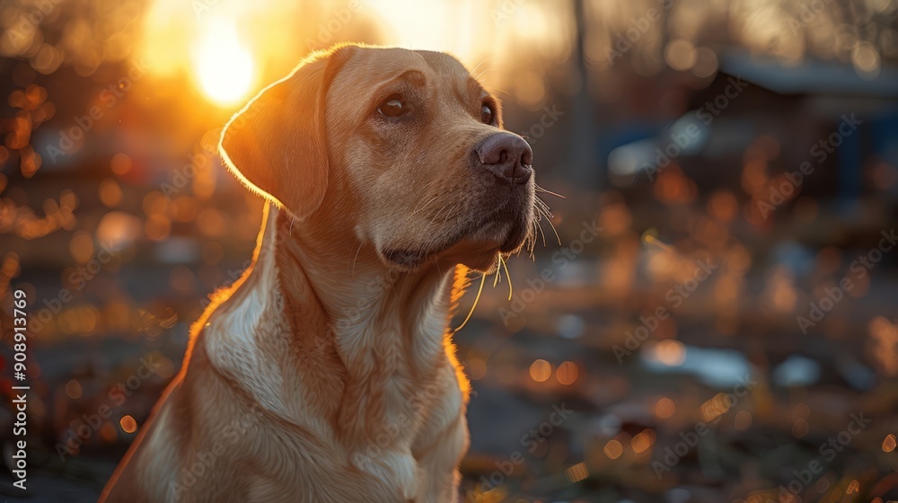 a photograph about a dog,specialized,third composition,wide lens,light --ar 16:9 --stylize 750 Job ID: 1af6110b-4079-4b35-8165-3f32612564b7