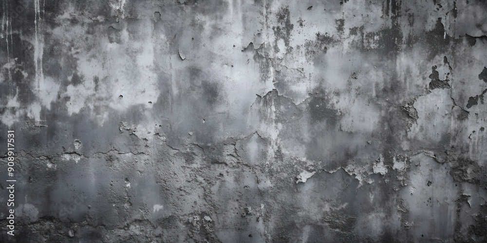 Fototapeta premium Grey rough texture concrete stone grunge rough wall wide background