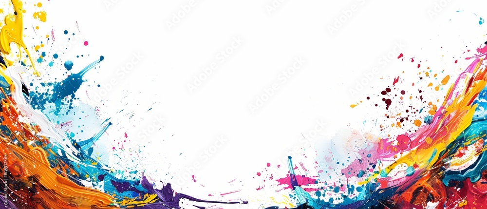 Fototapeta premium Colorful invitation template