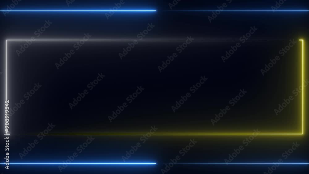NEON Lights motion loops square circular motion. NEON Lights motion loops square circular motion.