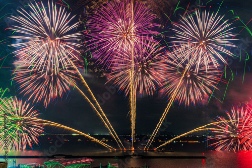 fireworks over the lake