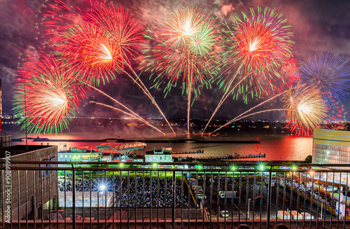 fireworks over the lake