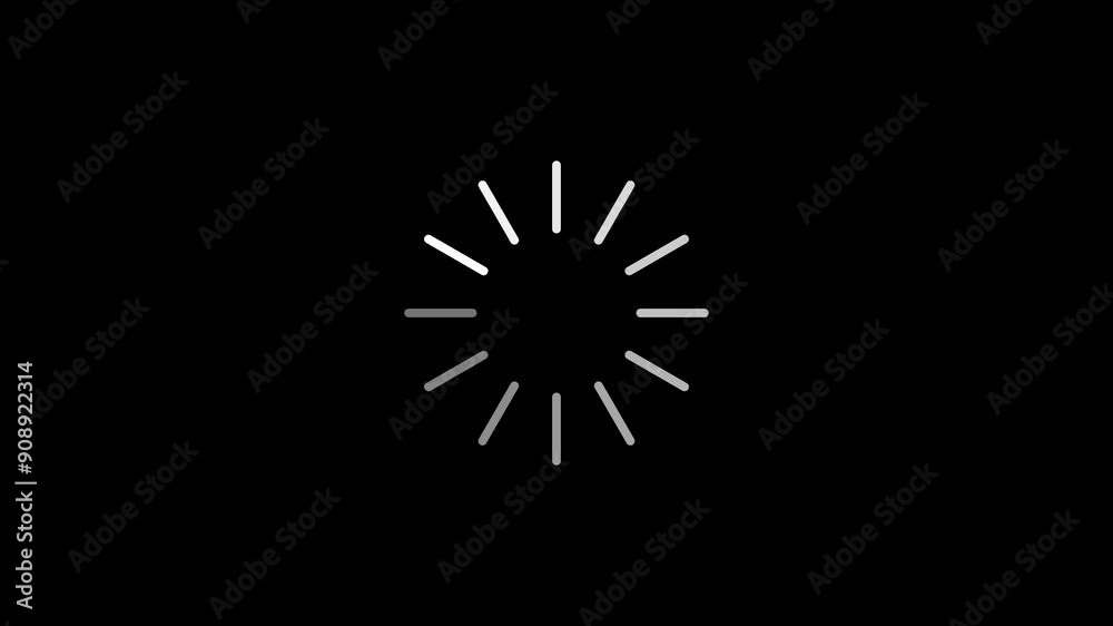 Loading circle icon on white background 4K video animation ローディング円のアニメーション素材、黒背景 Loading circle icon on white background 4K video animation ローディング円のアニメーション素材、黒背景
