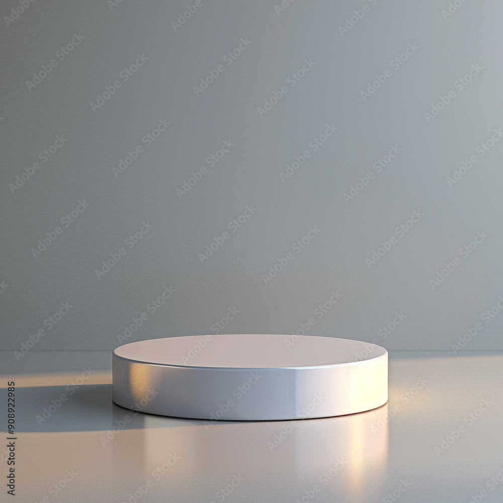 interior of a modern house with close up product display podium interior of a modern house with close up product display podium