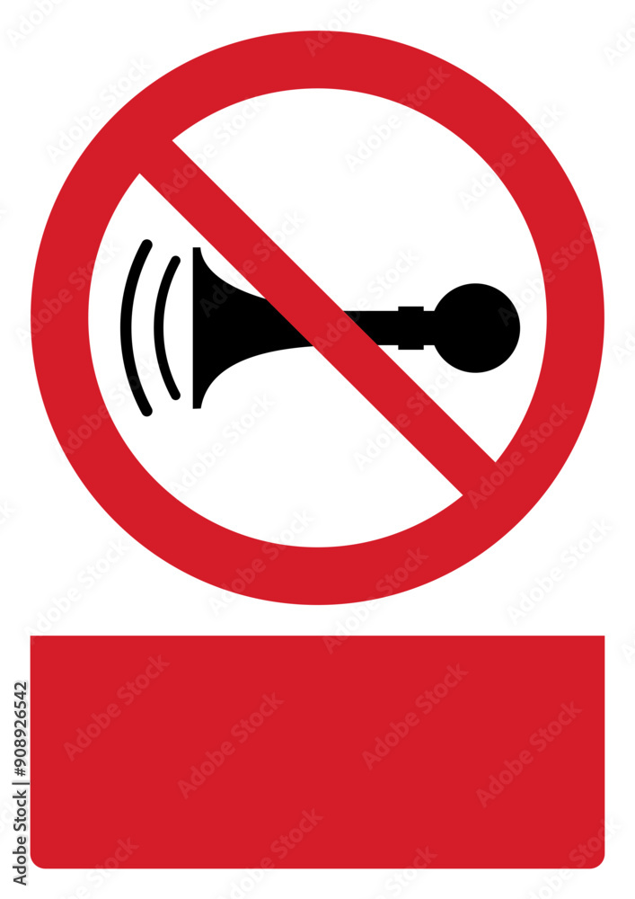 ISO prohibition safety signs v2_do not honk your custom message here portrait size a4/a3/a2/a1 ISO prohibition safety signs v2_do not honk your custom message here portrait size a4/a3/a2/a1