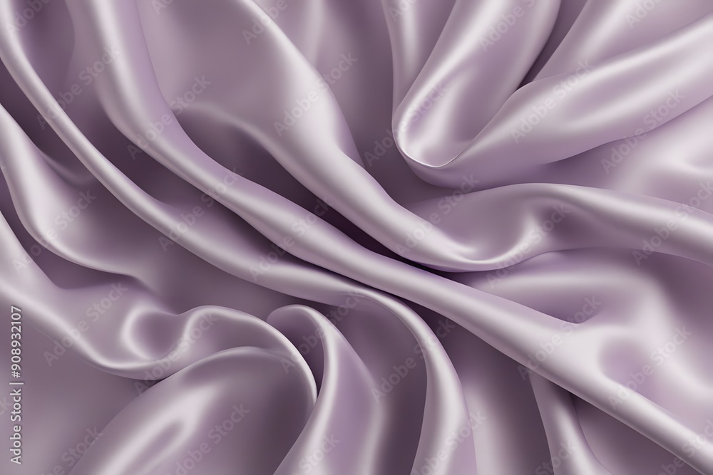 Obraz premium A pale lavender silk fabric with a delicate shimmering glow, AI Generated