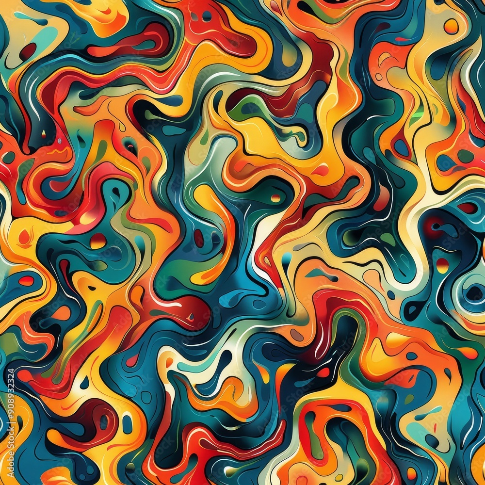 Abstract Swirling Colors Abstract Swirling Colors