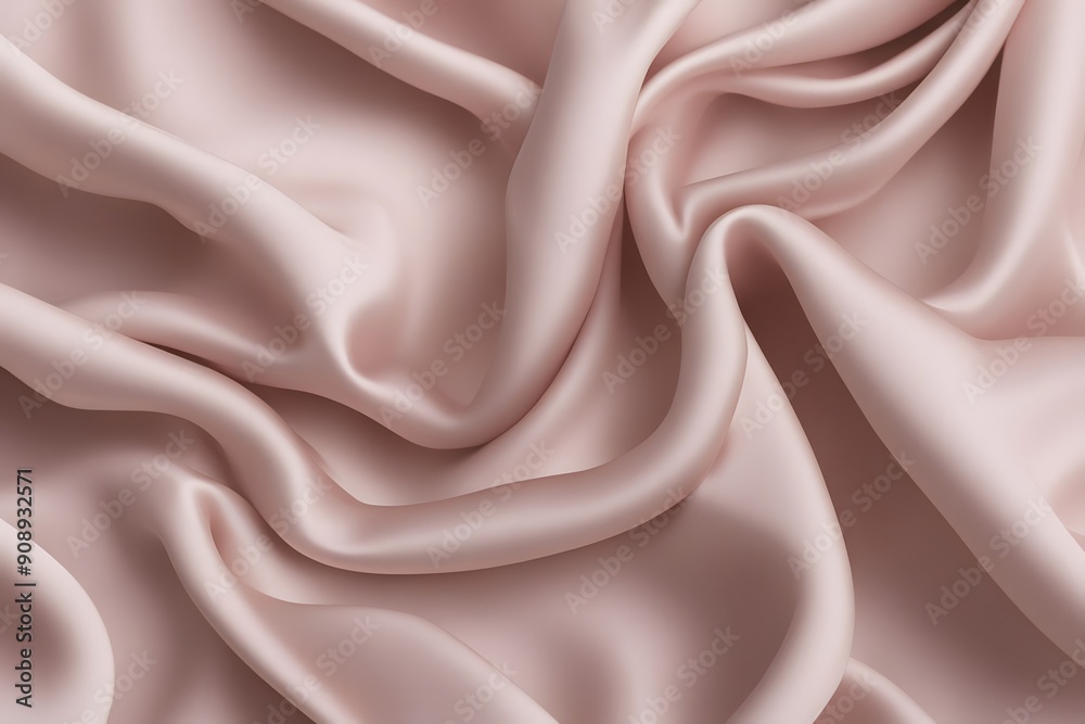 A soft blush pink silk fabric with a gentle luminous texture, AI Generated A soft blush pink silk fabric with a gentle luminous texture, AI Generated