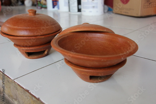 Sitiwinangun traditional earthenware handicrafts photo