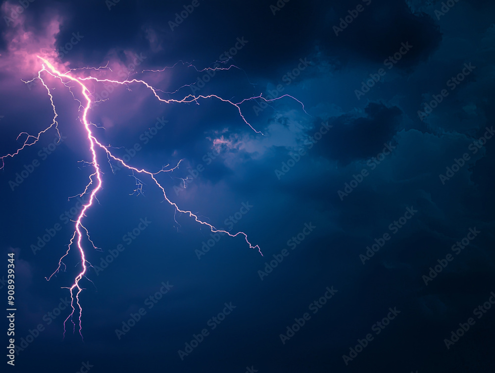 A bolt of lightning strikes the sky A bolt of lightning strikes the sky