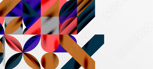 Geometric neo patterns. Abstract background for covers, banners, flyers and posters and other templates photo